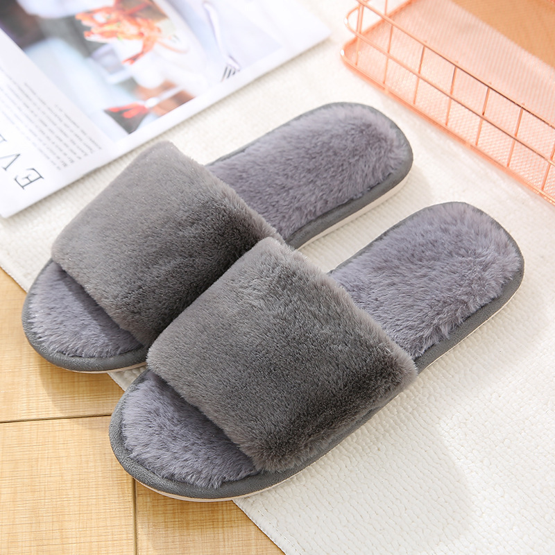 Velvet Women’s Cotton Slippers Home Indoor Non-slip