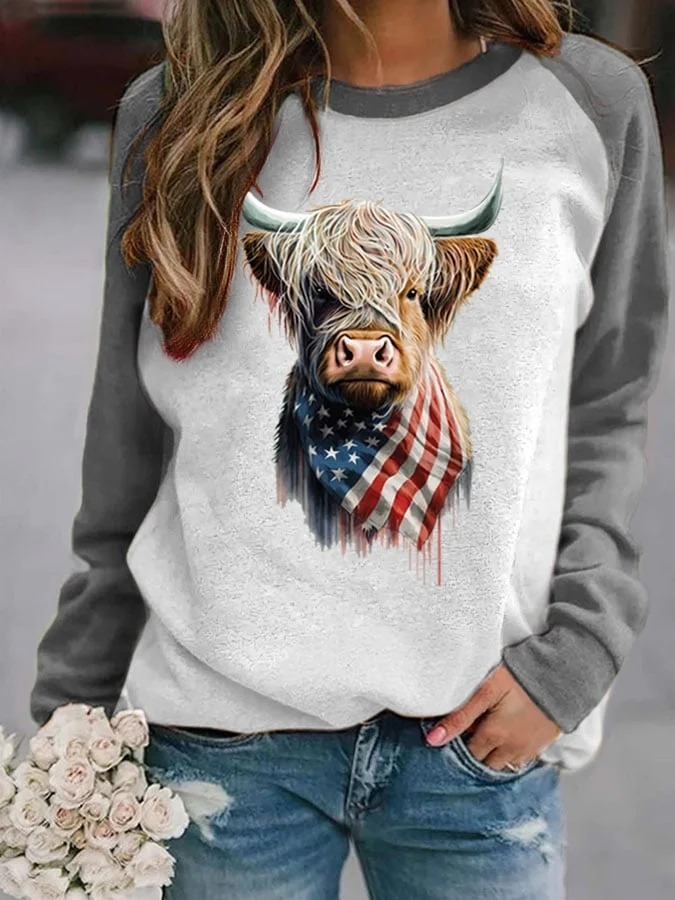 Women’s Loose Casual Comfortable Versatile Daily Printing Sweater