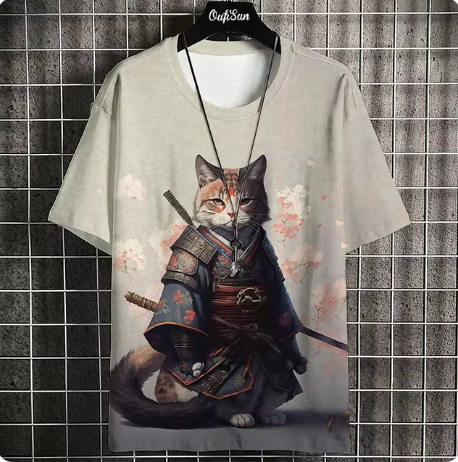 Men’s Casual Summer Fashion Printed Japanese Short Sleeve