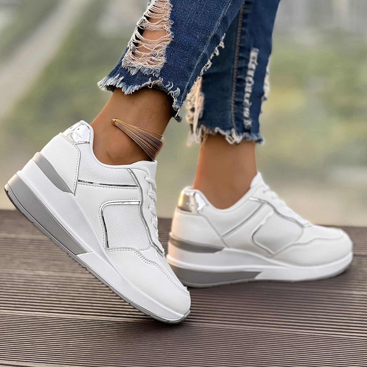 Fashion Wedge Platform Leisure Sports Women’s Thin Shoes