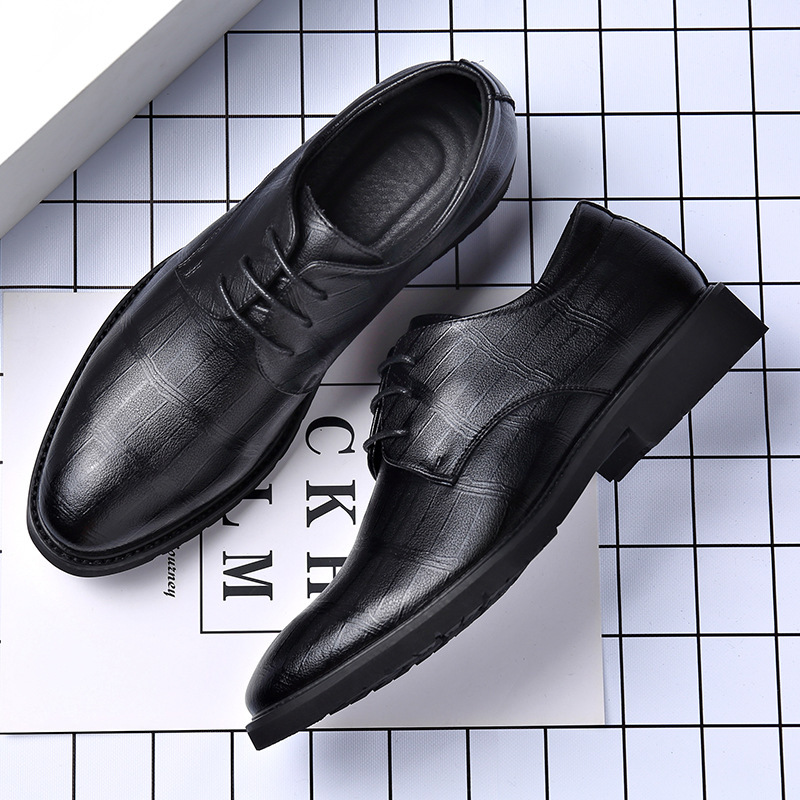 Genuine Leather Men’s Formal Wear Plus Size Shoes