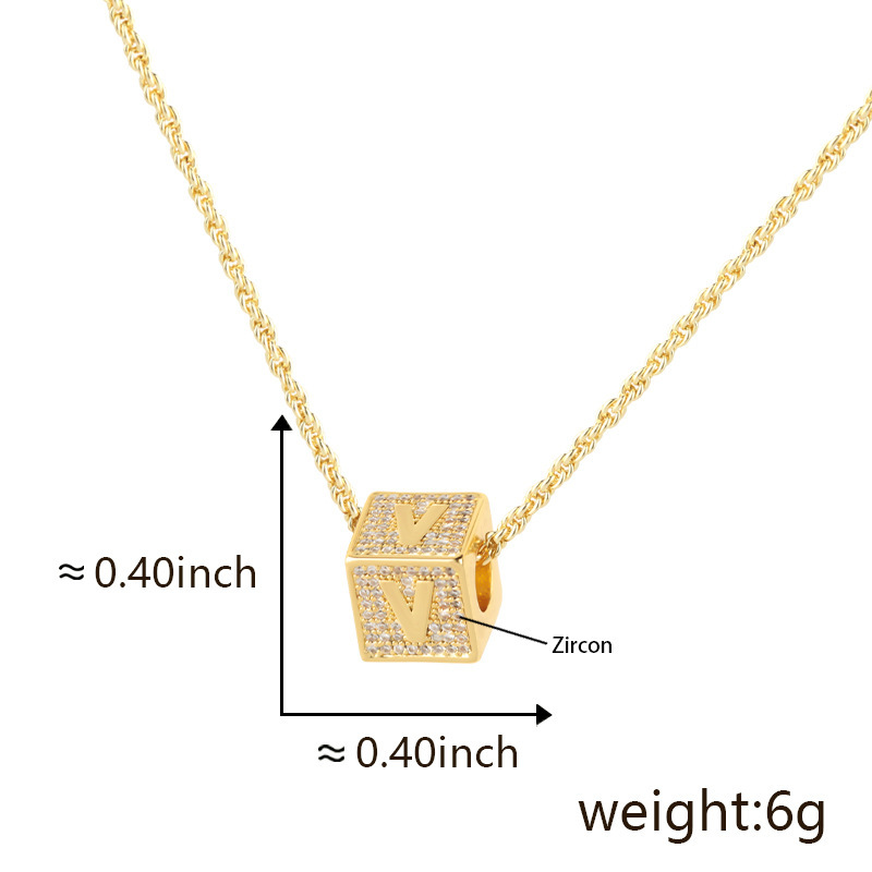 Fashion Jewelry 26 English Letter Necklace Pendant