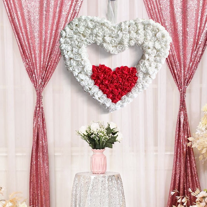 Valentine’s Day Double Love Garland Holiday Atmosphere Dress Up Ornaments